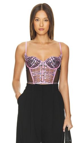 Gabrielle Longline Bra Top in Pink. - size L (also in M, S) - fleur du mal - Modalova