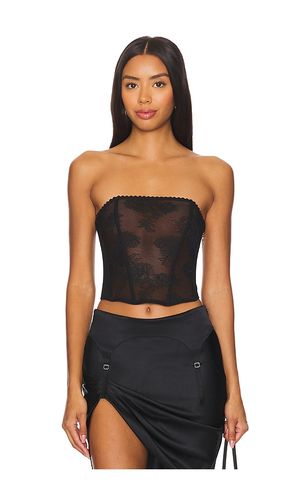 Bouquet lace corset top en color negro talla L (también en XS) - fleur du mal - Modalova
