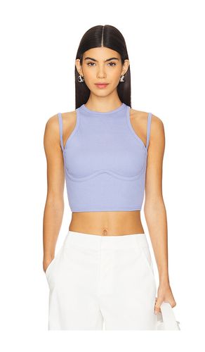 Strappy Rib Tank in Baby Blue. - size L (also in M, S, XS) - fleur du mal - Modalova