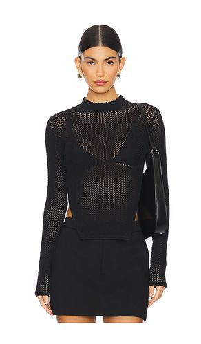 Knit mesh long sleeve top en color talla L en - Black. Talla L (también en M, S, XS) - fleur du mal - Modalova