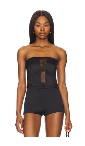 Silk And Bouquet Lace Corset Top in . - size L (also in M, S, XS) - fleur du mal - Modalova