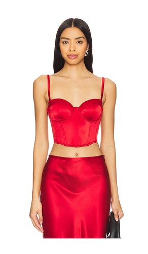 Cropped Hamptons Bustier in Red. - size L (also in M, S, XS) - fleur du mal - Modalova