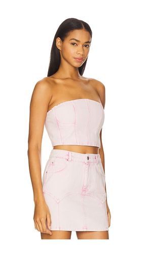 Colored Denim Bustier Top in . Size 0. Also in 6, 8 - fleur du mal - Modalova
