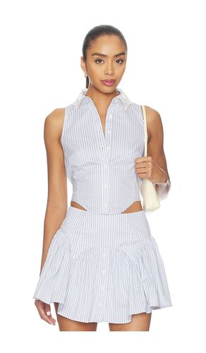 LATZBLUSE MIT BESTICKTEM SPITZENKRAGEN in . Größe M. Also in XS - fleur du mal - Modalova