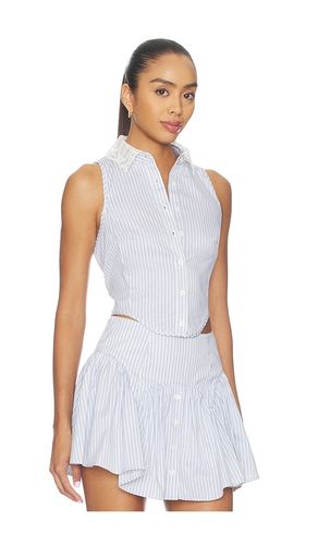 LATZBLUSE MIT BESTICKTEM SPITZENKRAGEN in . Größe M. Also in S, XS - fleur du mal - Modalova