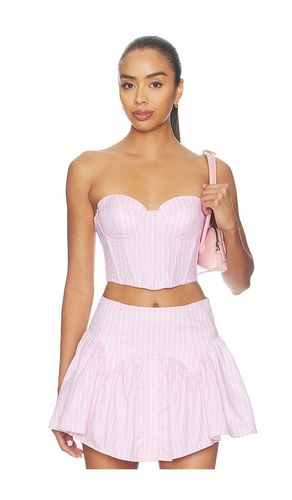 POPLIN CROPPED HAMPTONS BUSTIER in . Größe L. Also in M, S, XS - fleur du mal - Modalova