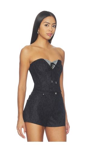 Lace Denim Bustier in . Taglia L. Also in M, S, XS - fleur du mal - Modalova