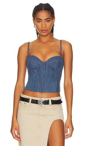 Denim Bustier in Denim-Dark. - size 10 (also in 0, 2, 4, 8) - fleur du mal - Modalova