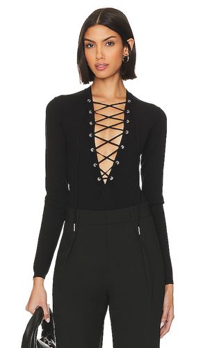 Plunge Lace Up Bodysuit in . - size L (also in M, S, XS) - fleur du mal - Modalova