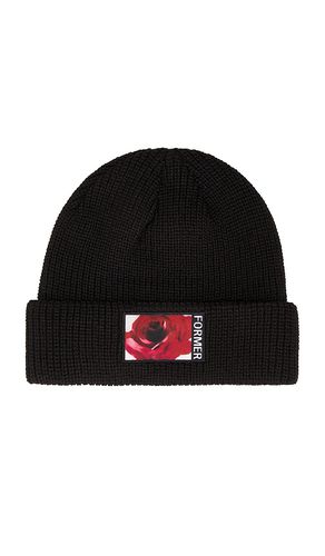 Rosette Patch Beanie in - FORMER - Modalova