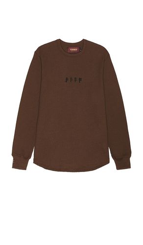 AG Long Sleeve Waffle Shirt in Brown. - size M (also in S, XL/1X) - FORMER - Modalova