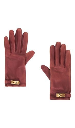 Hermes Lambskin Soya Kelly Lock Gloves in . Size - FWRD Renew - Modalova