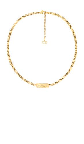 Dior Logo Plate Necklace in - FWRD Renew - Modalova
