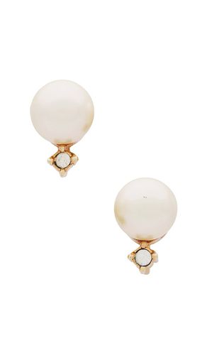 Dior Pearl Rhinestone Earrings in - FWRD Renew - Modalova