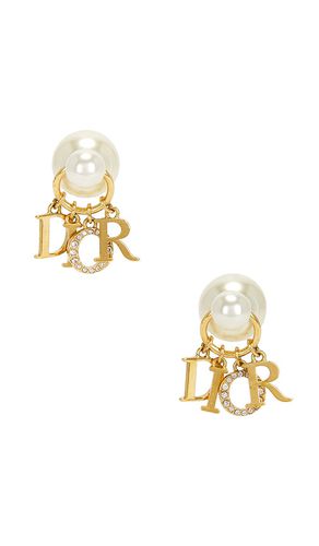 Dior Rhinestone Pearl Earrings in - FWRD Renew - Modalova