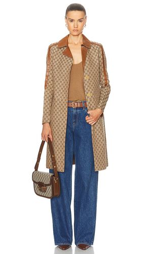 Gucci gg long jacket in color size 38 in - . Size 38 (also in ) - FWRD Renew - Modalova