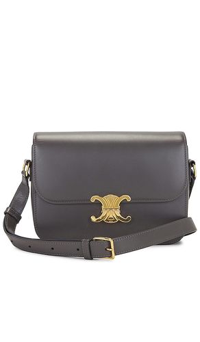 Celine triomphe shoulder bag in color black size all - FWRD Renew - Modalova