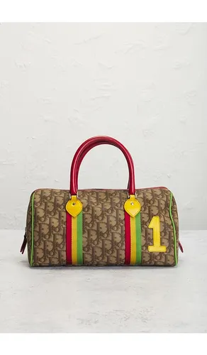 Dior Vintage Trotter Rasta Boston Bag in - FWRD Renew - Modalova