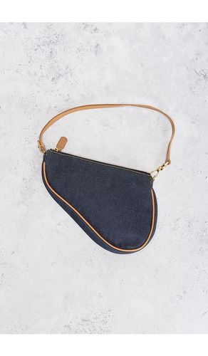 Dior Denim Vintage Saddle Bag in - FWRD Renew - Modalova