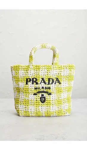 Prada Raffia Tote Bag in - FWRD Renew - Modalova