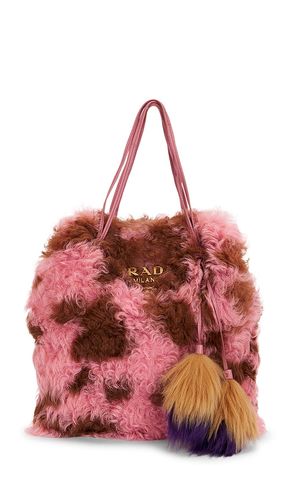 Prada Montone Shearling & Fox Fur Handbag in - FWRD Renew - Modalova