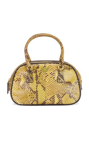 Prada Vintage Python Mini Bowler Bag in - FWRD Renew - Modalova