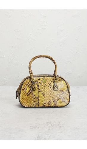 Prada Vintage Python Mini Bowler Bag in - FWRD Renew - Modalova