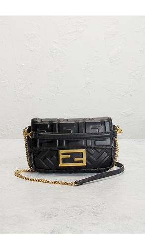 Fendi FF Embossed Mini Baguette Shoulder Bag in - FWRD Renew - Modalova