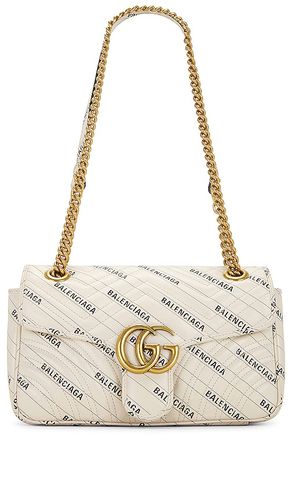 Gucci x Balenciaga GG Marmont Leather Chain Shoulder Bag in - FWRD Renew - Modalova
