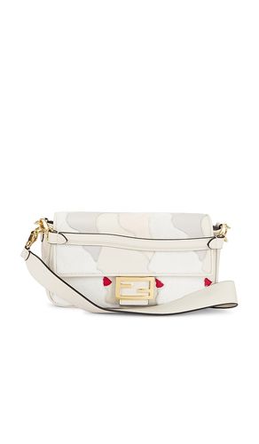 Fendi Mink Fur Nappa Faces Baguette Shoulder Bag in - FWRD Renew - Modalova