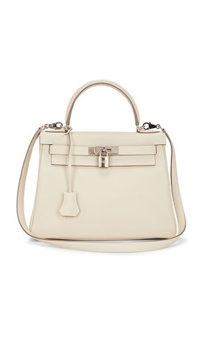 Hermes Togo Kelly 28 Retourne Handbag in Cream - FWRD Renew - Modalova
