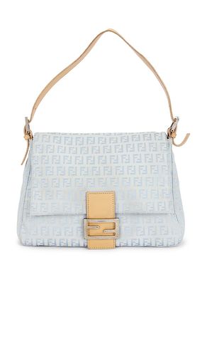 Fendi Zucchino Mama Baguette Shoulder Bag in Baby Blue - FWRD Renew - Modalova