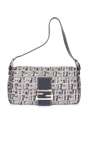 Fendi Zucchino Crystal Baguette Shoulder Bag in - FWRD Renew - Modalova