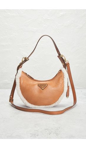 Prada Shearling Arque Shoulder Bag in - FWRD Renew - Modalova