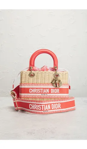 Dior Wicker Lady Dior Handbag in - FWRD Renew - Modalova