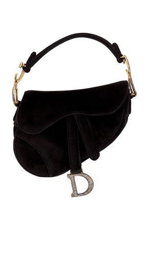 Dior Velvet Mini Saddle Bag in - FWRD Renew - Modalova
