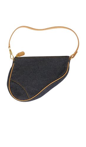 Dior Denim Pochette Saddle Bag in - FWRD Renew - Modalova