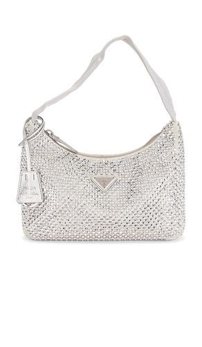 Prada Satin Crystal Embellished Re-Edition 2000 Shoulder Bag in - FWRD Renew - Modalova