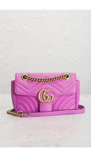 Gucci Mini GG Marmont Shoulder Bag in - FWRD Renew - Modalova