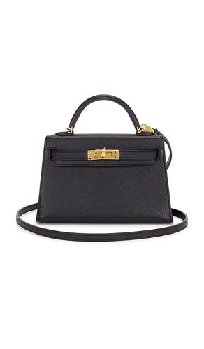 Hermes Epsom Kelly 20 Handbag in Black - FWRD Renew - Modalova