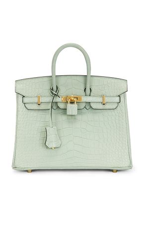 Hermes Matte Alligator Birkin 25 Handbag in Mint - FWRD Renew - Modalova