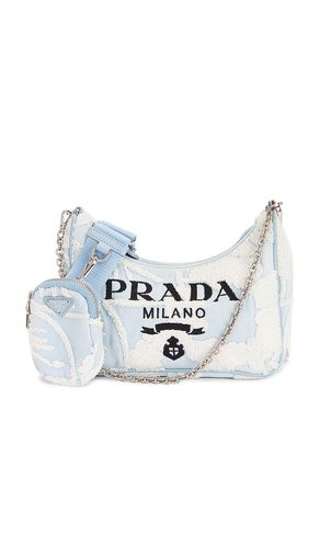Prada Embroidered Drill Re-Edition 2005 Shoulder Bag in - FWRD Renew - Modalova