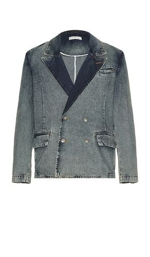 Denim Blazer in Blue. - size L (also in M, XL/1X) - FLANEUR - Modalova