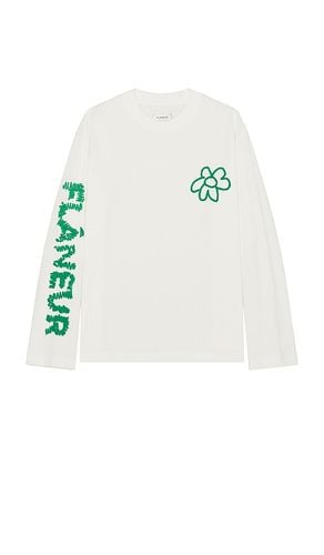 Flower Doodle Long Sleeve T-Shirt in . - size L (also in M, S, XL/1X) - FLANEUR - Modalova