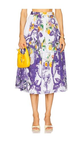 X REVOLVE Gathered Skirt in Blue. - size L (also in M, S, XL, XS) - Falguni Shane Peacock - Modalova