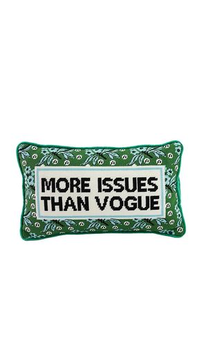 More Issues Needlepoint Pillow in - Furbish Studio - Modalova