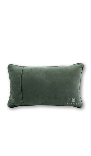 Cojí de bordado needlepoint “make it double” make it double needlepoint pillow en color verde talla all - Furbish Studio - Modalova
