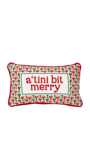 EIN KLEINES BISSCHEN FRÖHLICHES NEEDLEPOINT-KISSEN A TINI BIT MERRY NEEDLEPOINT PILLOW in - Furbish Studio - Modalova