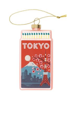 Tokyo Matchbook Ornament in Multi - Furbish Studio - Modalova