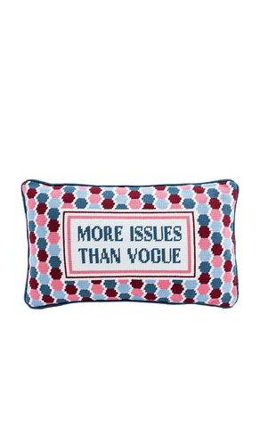 More Issues Needlepoint Pillow in - Furbish Studio - Modalova